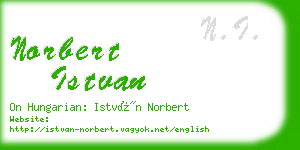 norbert istvan business card
